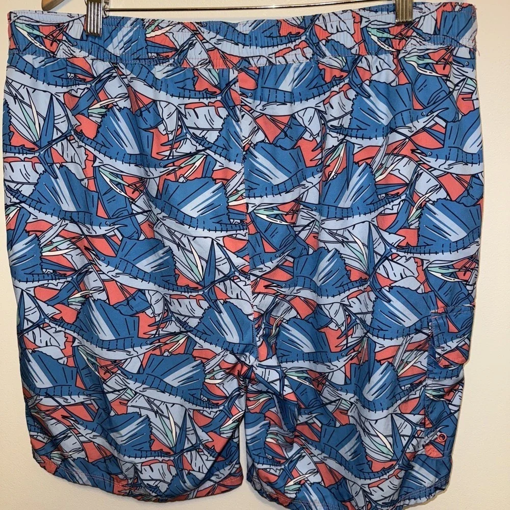 Vineyard‎ Vines Blue Swordfish Swim Beach Board Shorts 38